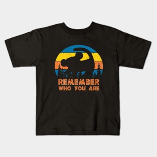 Remember Who You Are Retro Kids T-Shirt